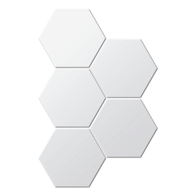 Home Essence Hexagonal Tiles Acrylic Wall Mirror & Reviews Wayfair.co.uk